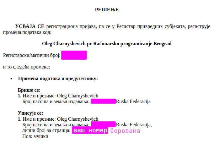 Пример решения из апр что вы добавили боравак к ип
