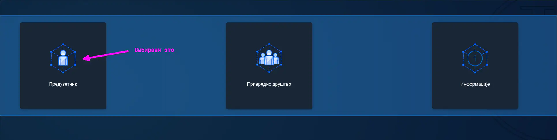 АПР выбор предузетника